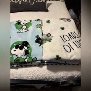 Snoopy Themed Fleece Blankets